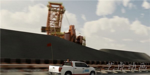 重工業(yè)建設(shè)交通運輸鐵路擴建工程施工動畫 (3)